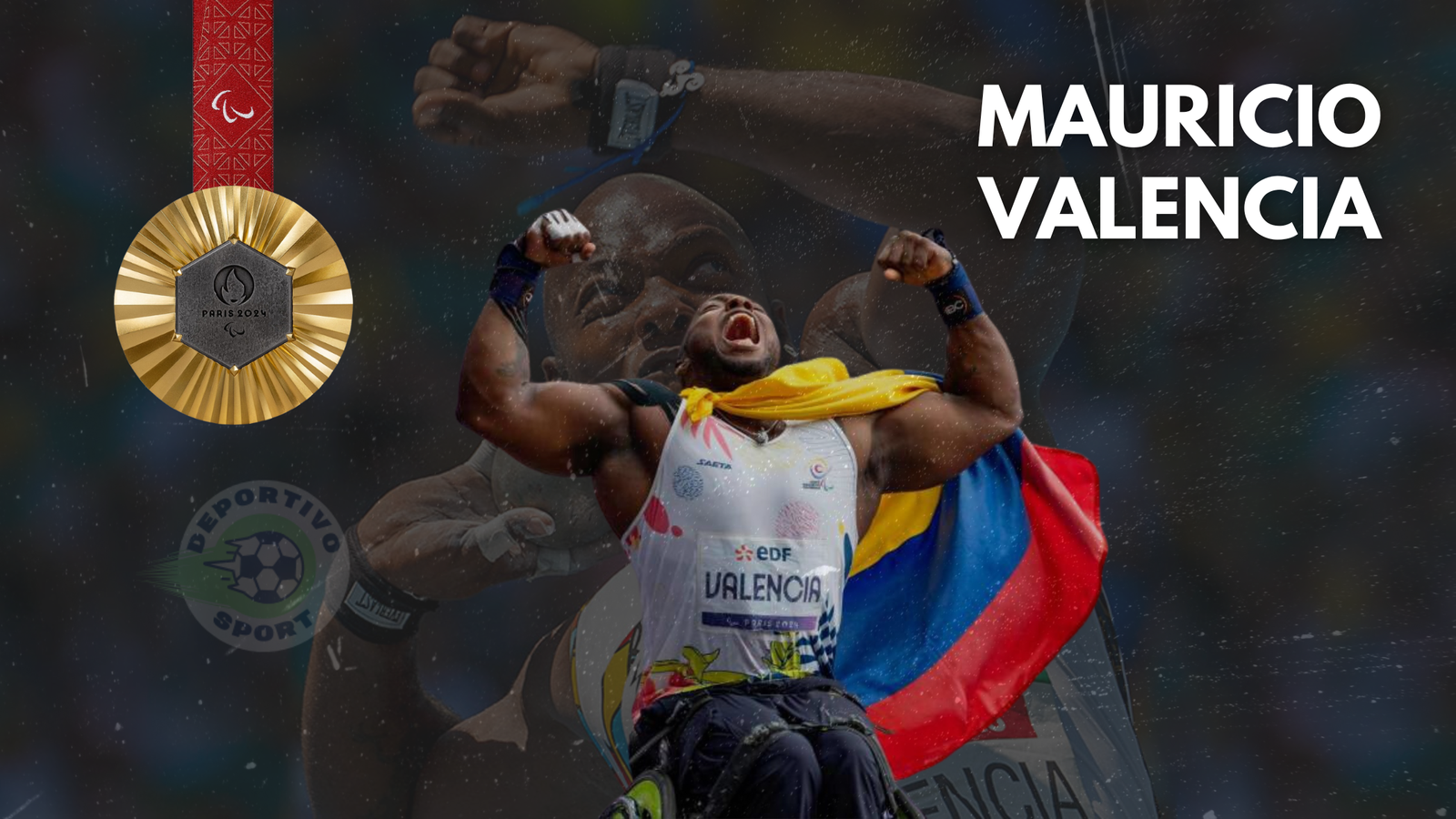 Mauricio Valencia Medalla de oro para Colombia juegos paralímpicos